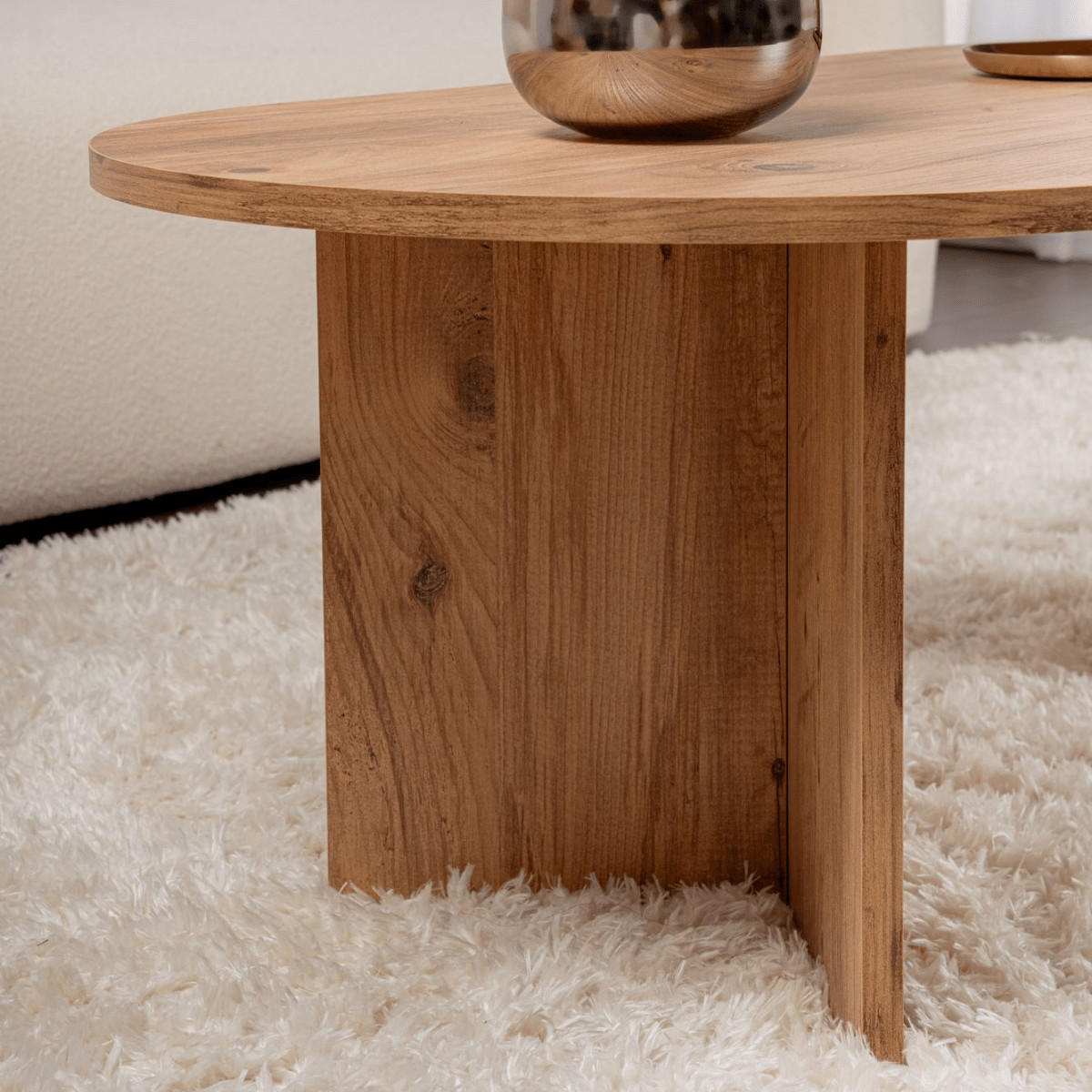 COUCHTISCH - iris 119/60/39,8 cm - Beige, Holzwerkstoff (119/60/39.8cm) - Calicosy