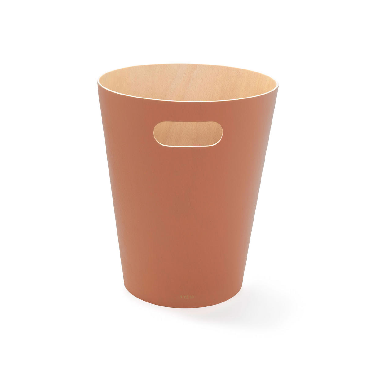 ABFALLEIMER Woodrow, Terrakotta Braun - Braun, Holz (23/28/23cm)