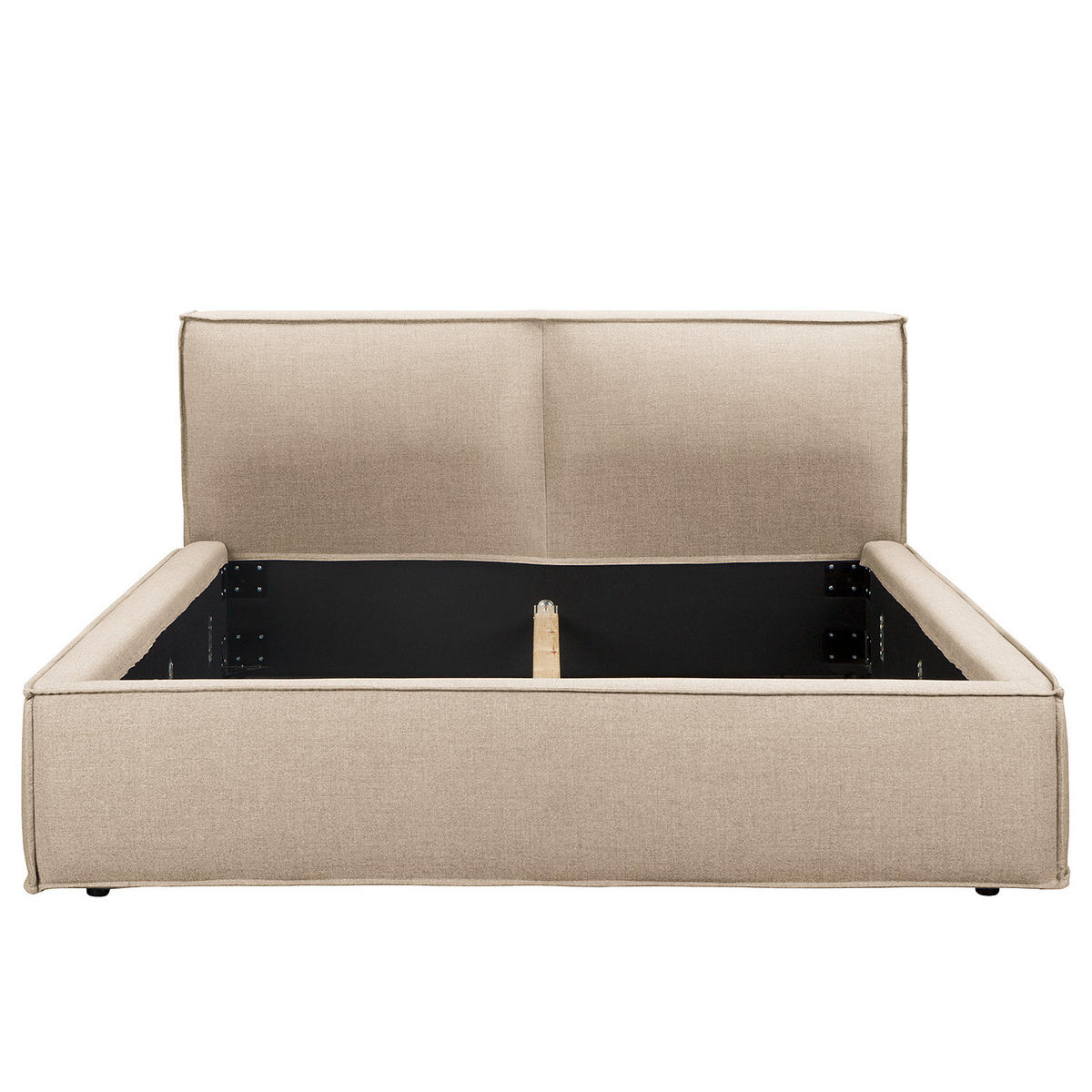 POLSTERBETT - Beige, Textil (200/200cm) - home24