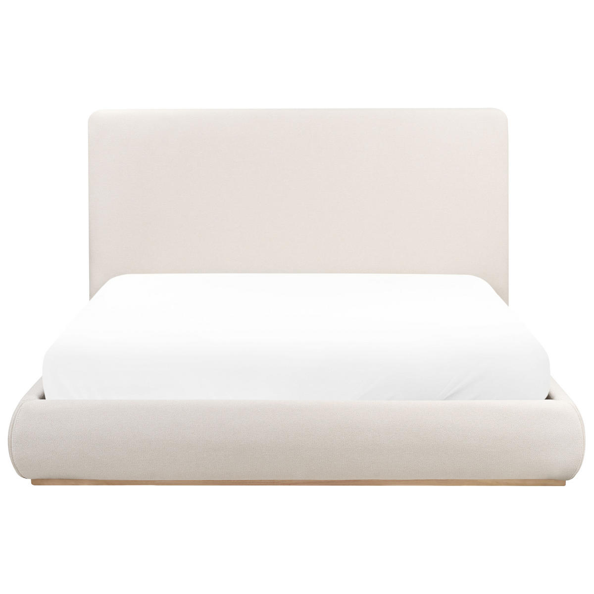 BETT mit Stauraum 160/200 cm Stoff Hellbeige Campagne - Beige, Textil (160/200cm) - Beliani
