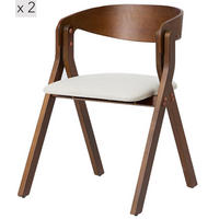 STUHL 2er-Set Holz Braun - Braun, Holz (55/76/58cm) - Nordlys