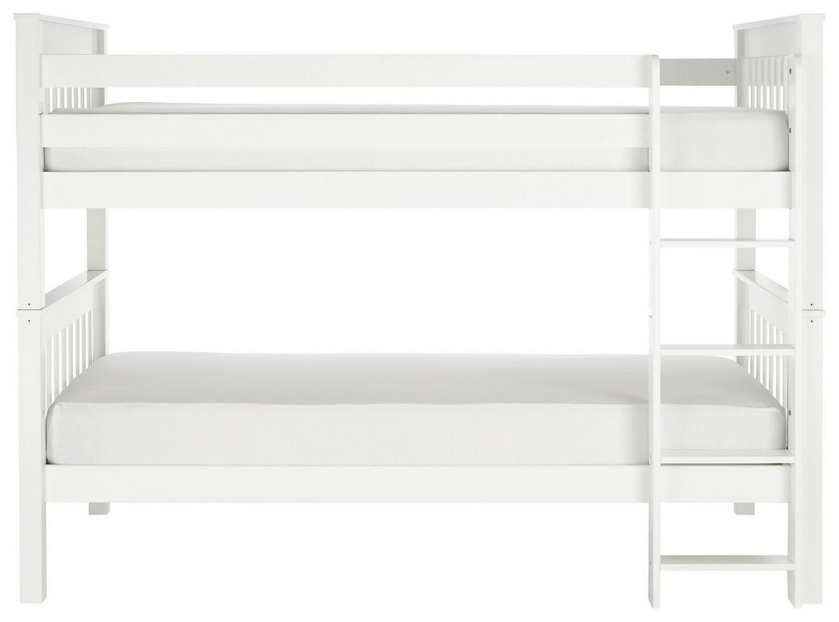 ETAGENBETT Wicky Weiß ca. 90 / 200 cm - Weiß, Holzwerkstoff - Mömax