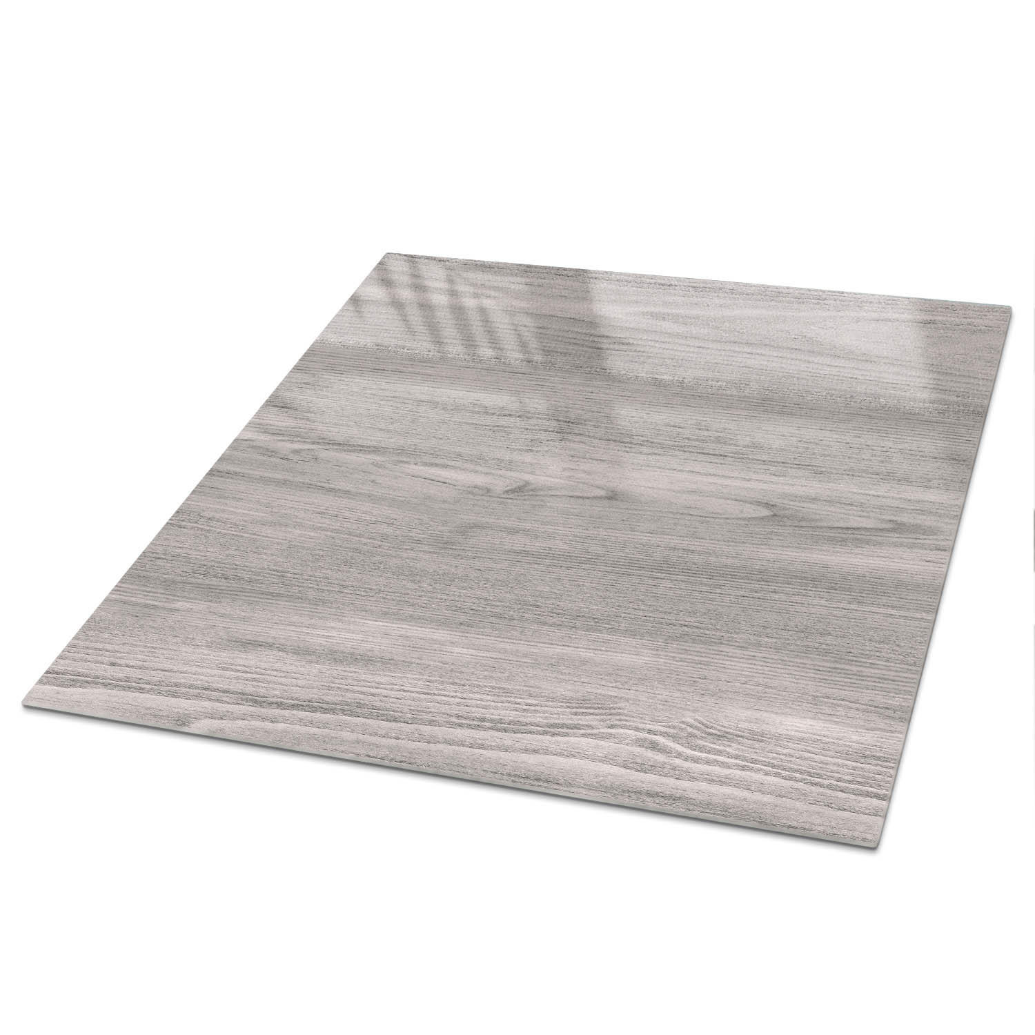 TISCHPLATTE 50x50 cm – Gedämpftes Holz - Braun, Glas (50/50/0.4cm) - Wallfluent