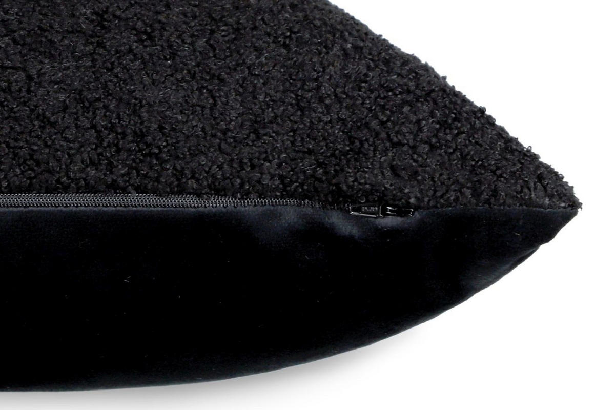 KISSENHÜLLE Paddy black 38x58cm - Schwarz, Textil (58/38cm) - Esprit