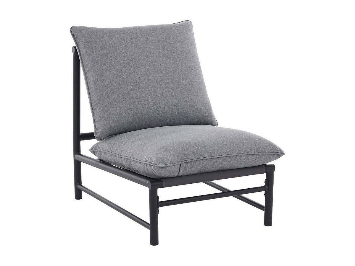 GARTENSITZGRUPPE im Set - 4 -Sitzer - Aluminium - anthrazitgrau - LISMO - Anthrazit, Metall - Vente-Unique