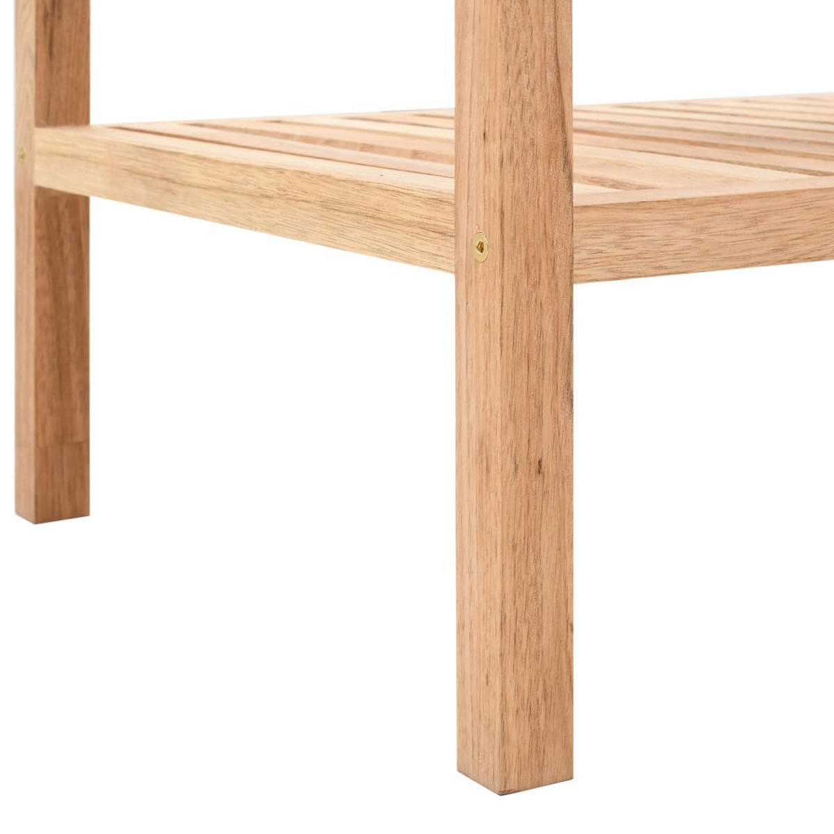 BADREGAL Massivholz Walnuss 100/40/65 Cm - Beige, Holz (40/65/100cm) - vidaXL