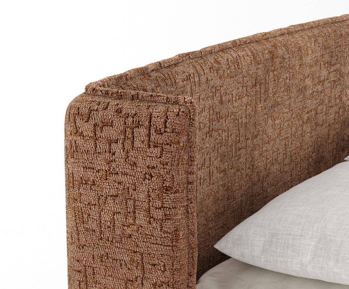 BOXSPRINGBETT Carizzo Kupfer 160/200 cm mit Matratze und Topper - Schwarz/Kupferfarben, Holz/Holzwerkstoff (160/200cm) - Maison de Reve