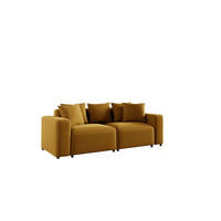 SOFA Megan 2-sitzer In Salvador - Honig, Holzwerkstoff/Textil (236/75/98cm) - Fun Möbel