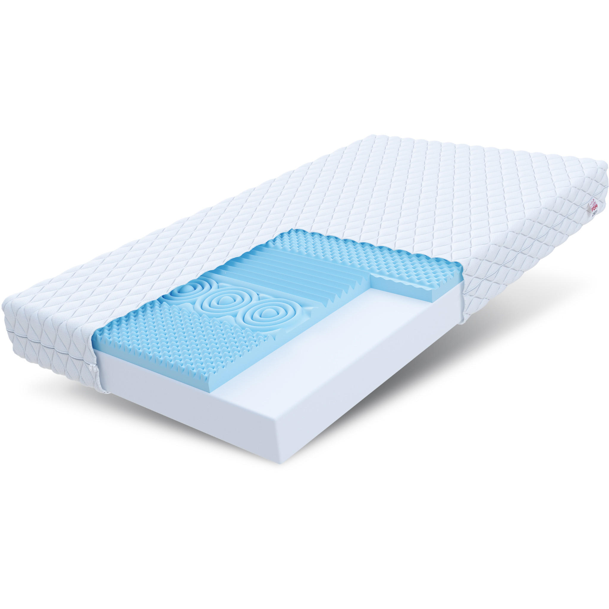 KINDERMATRATZE Leon - Weiß, Textil (60/120cm) - FDM