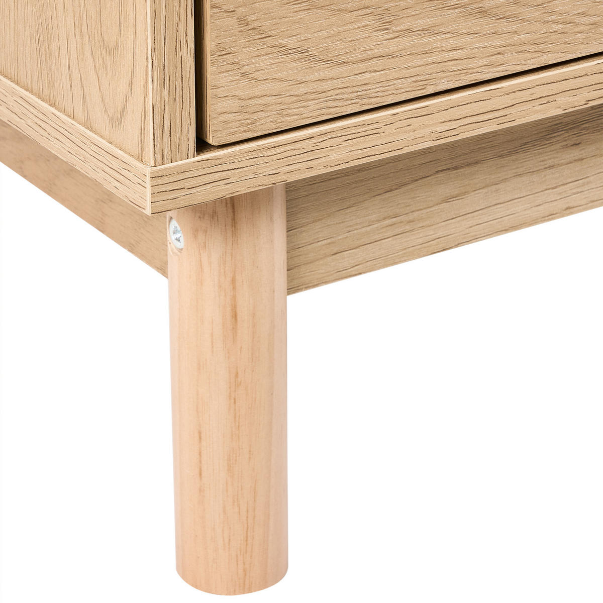 NACHTTISCH mit 2 Schubladen Hellbraun Costello - Hellbraun, Holzwerkstoff (40/48/59cm) - Beliani