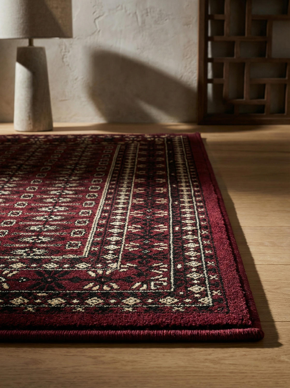 ORIENTTEPPICH Kurzflor klassisch Polypropylen Wohnzimmer Rot Rechteckig 300x400 - Rot, Textil (300/400cm) - KADIMA DESIGN