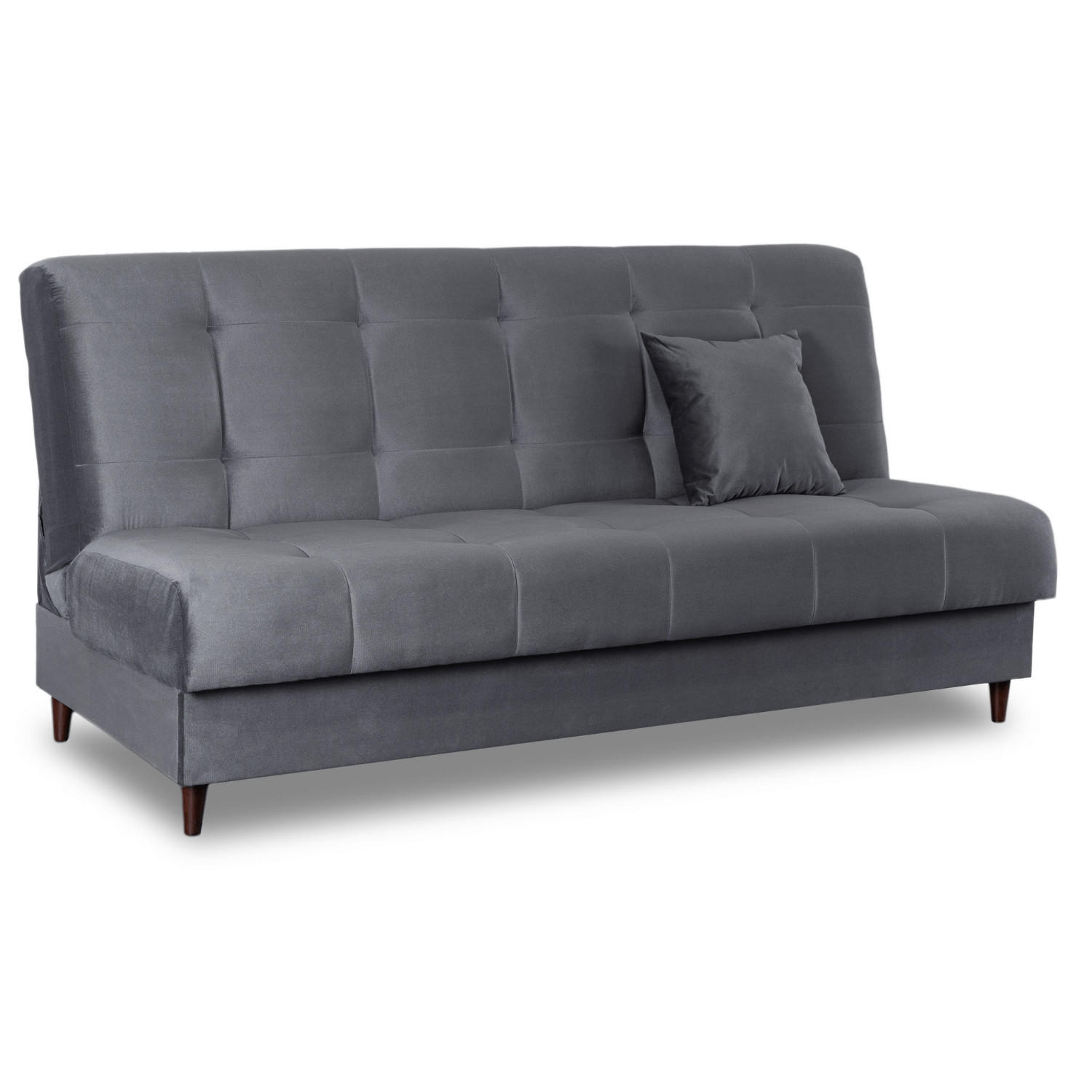 SCHLAFSOFA LIMA ausziehbar Zweisitzer Grau - Grau, Holz/Textil (186/95/84cm) - makarowski meble