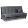 SCHLAFSOFA LIMA ausziehbar Zweisitzer Grau - Grau, Holz/Textil (186/95/84cm) - makarowski meble