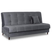 SCHLAFSOFA LIMA ausziehbar Zweisitzer Grau - Grau, Holz/Textil (186/95/84cm) - makarowski meble