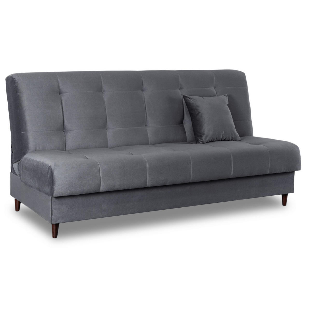 SCHLAFSOFA LIMA ausziehbar Zweisitzer Grau - Grau, Holz/Textil (186/95/84cm) - makarowski meble