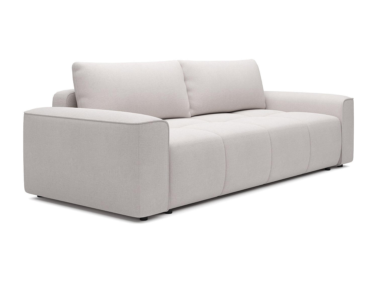 4-SITZER-SCHLAFSOFA aus beige texturiertem Stoff MINTURNO - Beige, Textil (250/87/107cm) - Vente-Unique