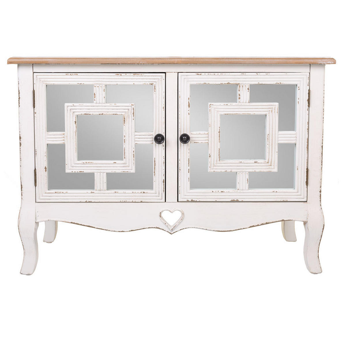 BUFFET 83x36x57 cm - Weiß, Holz (83/56.5/36cm) - Wanderlust