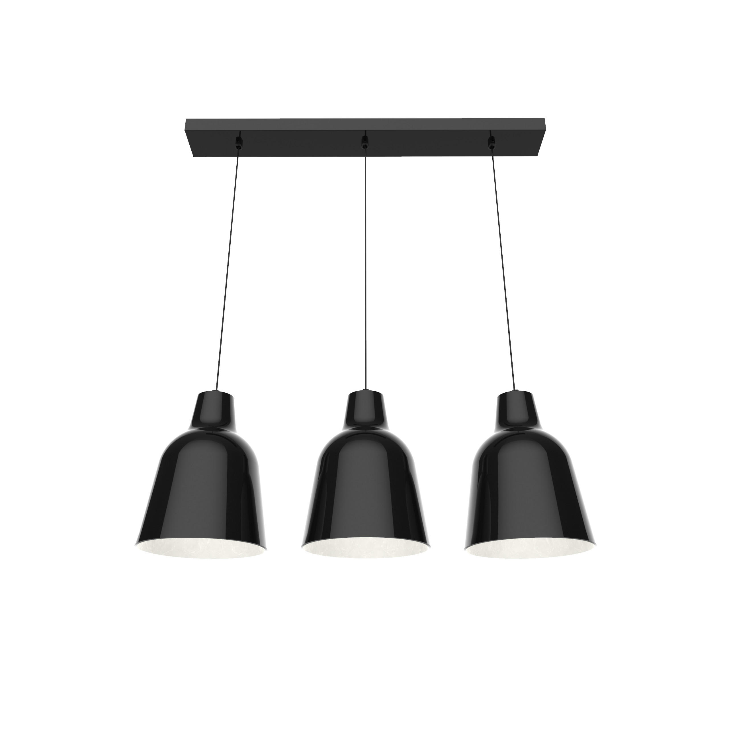 HÄNGELEUCHTE - Schwarz, Metall (17/70/22cm) - Lumicom