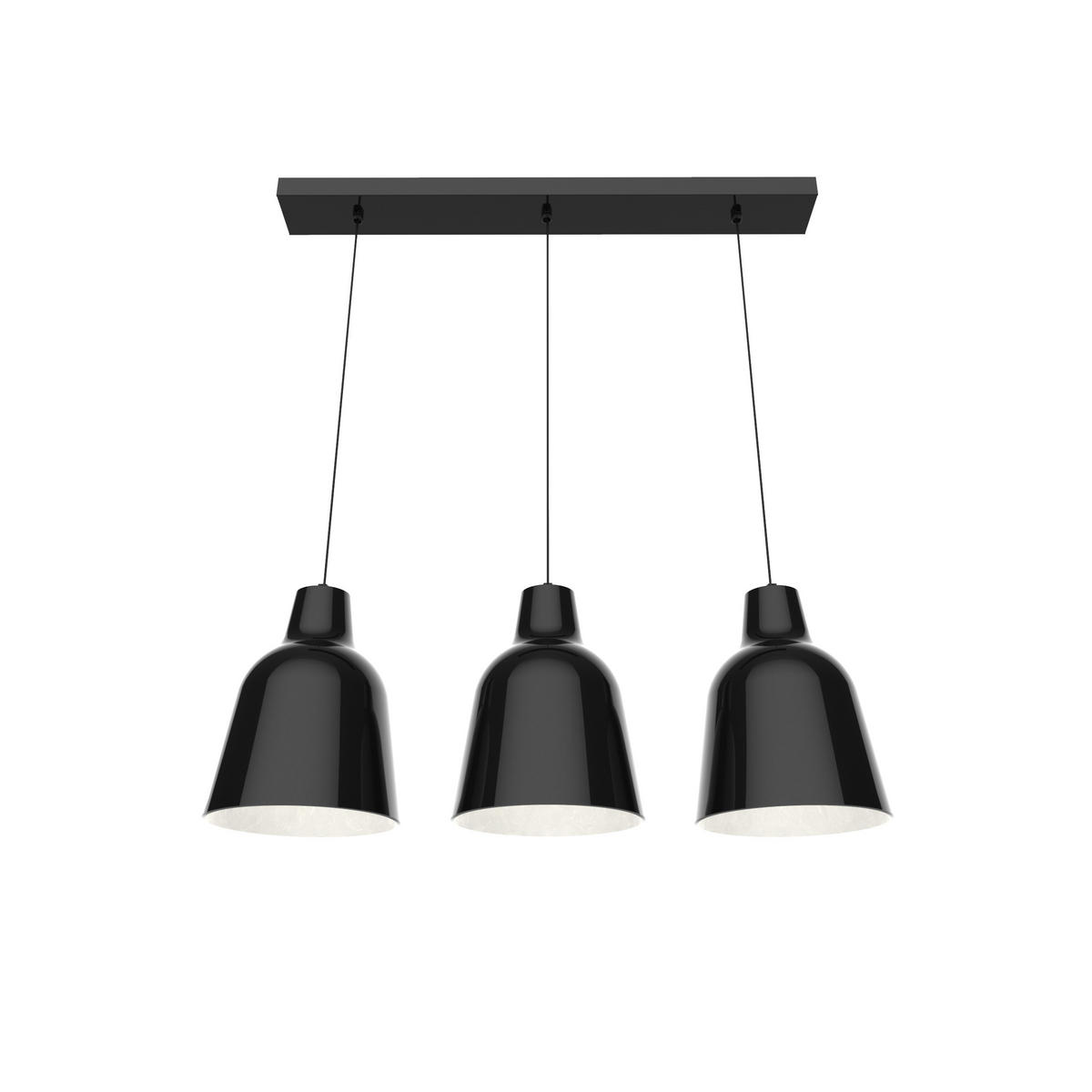 HÄNGELEUCHTE - Schwarz, Metall (17/70/22cm) - Lumicom