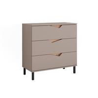 KREDENC Marelle Béžový dub/Artisan - světle šedá/šedobéžová, kompozitní dřevo (80/81.2/38cm) - Vicco