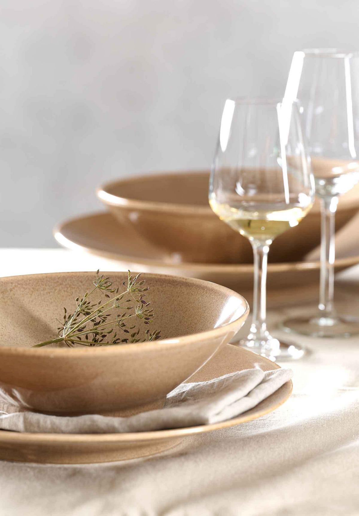 TAFELSERVICE Sahara Hellbraun 12er Set - Hellbraun, Keramik (1/1/1cm) - Ritzenhoff Breker