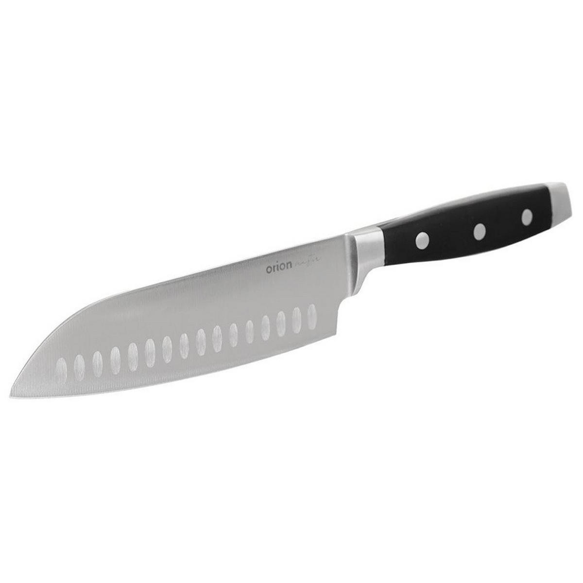 SANTOKU-MESSER MASTER Schwarz Silber - Schwarz, Metall (33cm) - Orion 