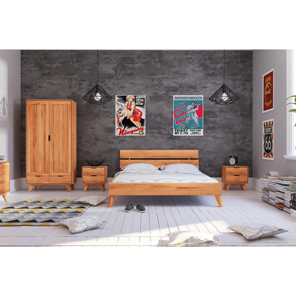 Thumbnail - byoak Greg, Kernbuche, Holz, Echtholz,Kernbuche, 180x190 cm, Schlafzimmer, Betten