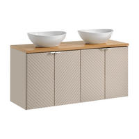 DOPPELWASCHTISCH 120cm Manoa Kaschmir - Holz - Beige, Holzwerkstoff (120/59/40cm) - Petits-meubles