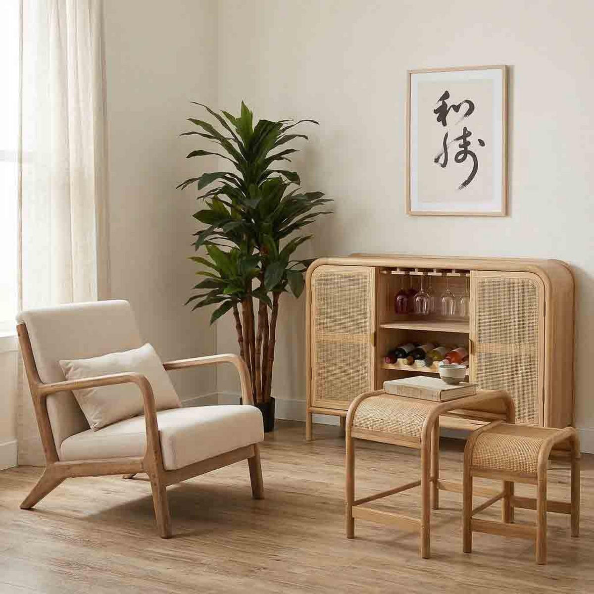 ARMLEHNSSESSEL aus Holz 66x85x74 cm - Braun, Holz (66/74/85cm) - Wanderlust