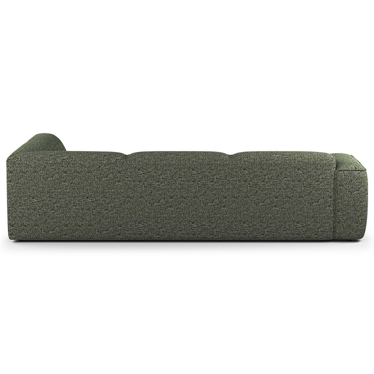 3-SITZER ECKSOFA mit Recamiere - Schwarz/Grün, Kunststoff/Textil (295/231cm) - home24