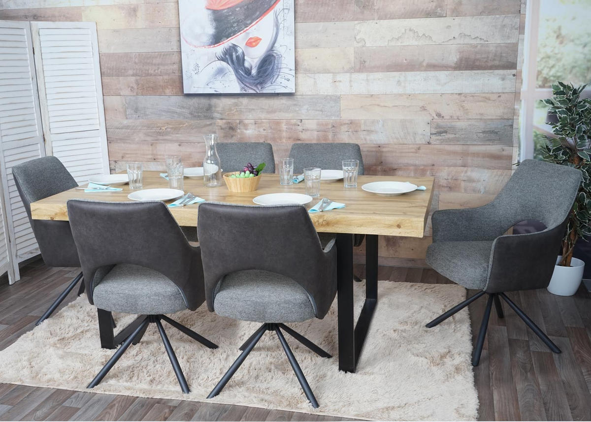 ESSZIMMERSTUHL K3 Grau - Grau, Textil (57/89/52cm) - MCW