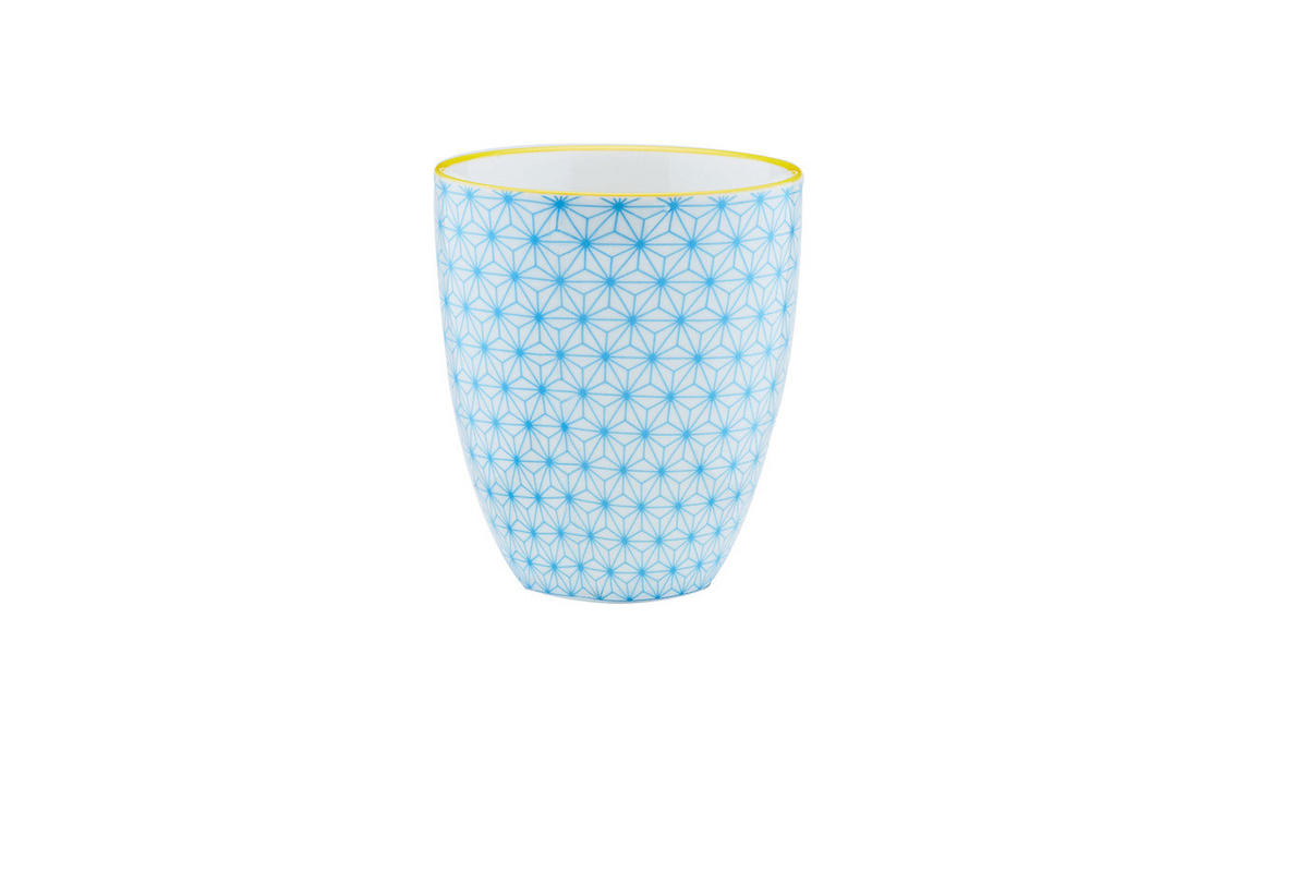 BECHER Pattern 300ml - 6er-Set - Color - Blau, Keramik (0.3L) - Björn