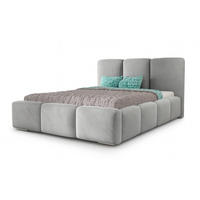 POLSTERBETT ROYAL, 180 x 200 cm mit Bettkasten und Lattenrost aus Metall, Velourstoff, Frabe: Dunkelgrau - Dunkelgrau, Holz/Kunststoff (180/200cm) - Agmat-Furniture