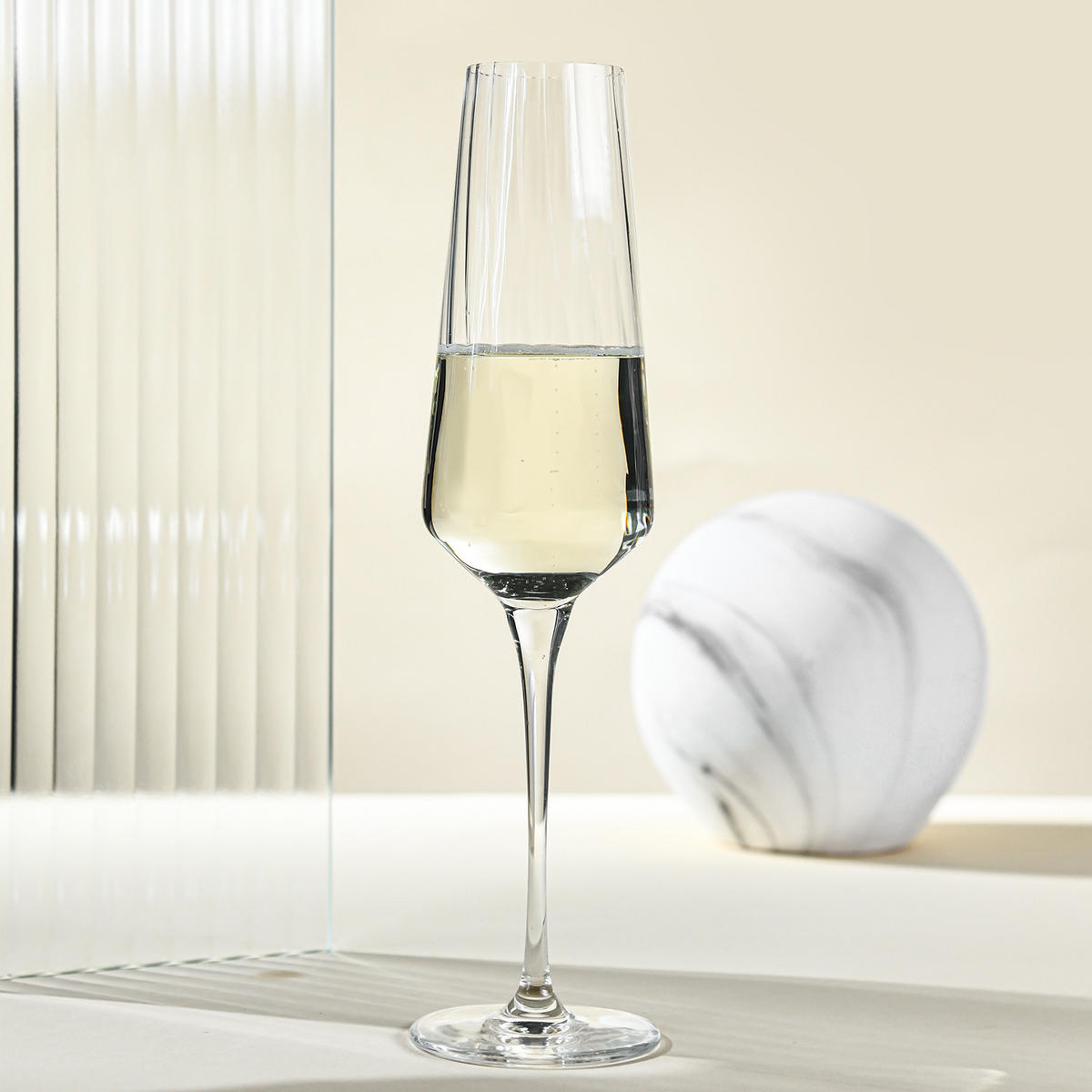 SEKTGLÄSER, 2er-Set, 200 ml - Transparent, Glas (0.2L) - Krosno Glass