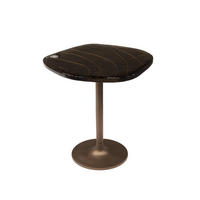 BEISTELLTISCH Eclipse Braun 42/53/50 cm - Kupferfarben, Glas (42/53/50cm) - Hoyz Collection