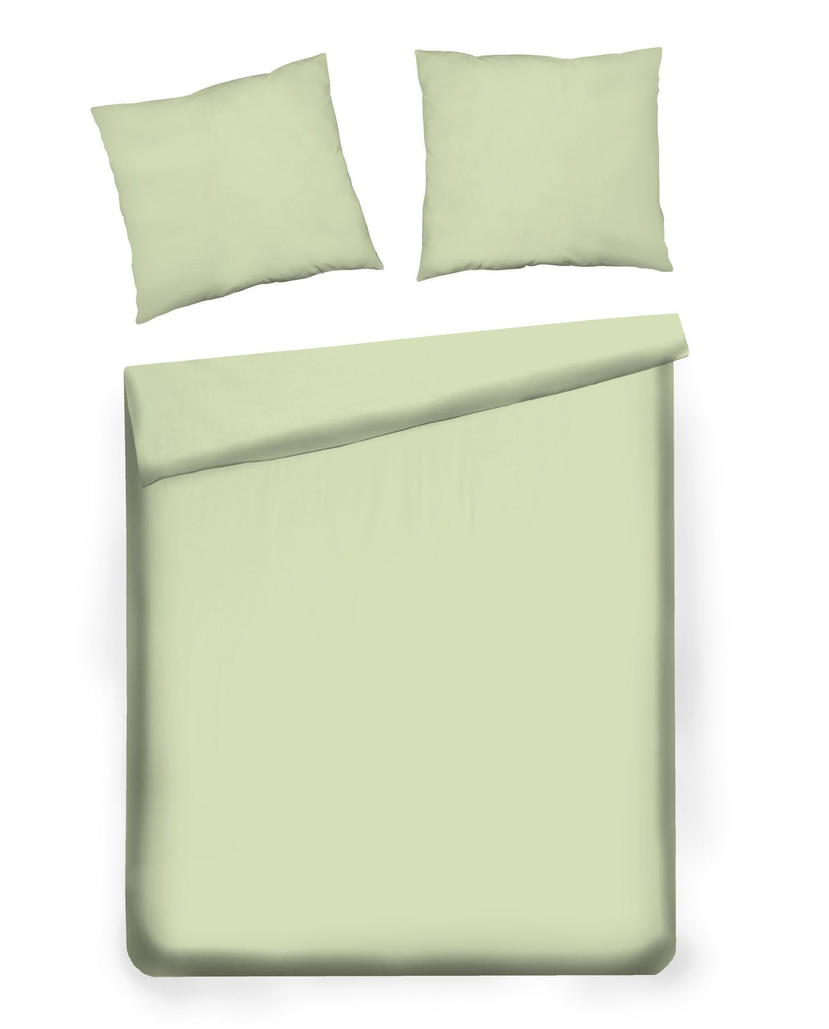 BETTWÄSCHE Satinette - Hellgrün, Textil (160/200cm) - home&you