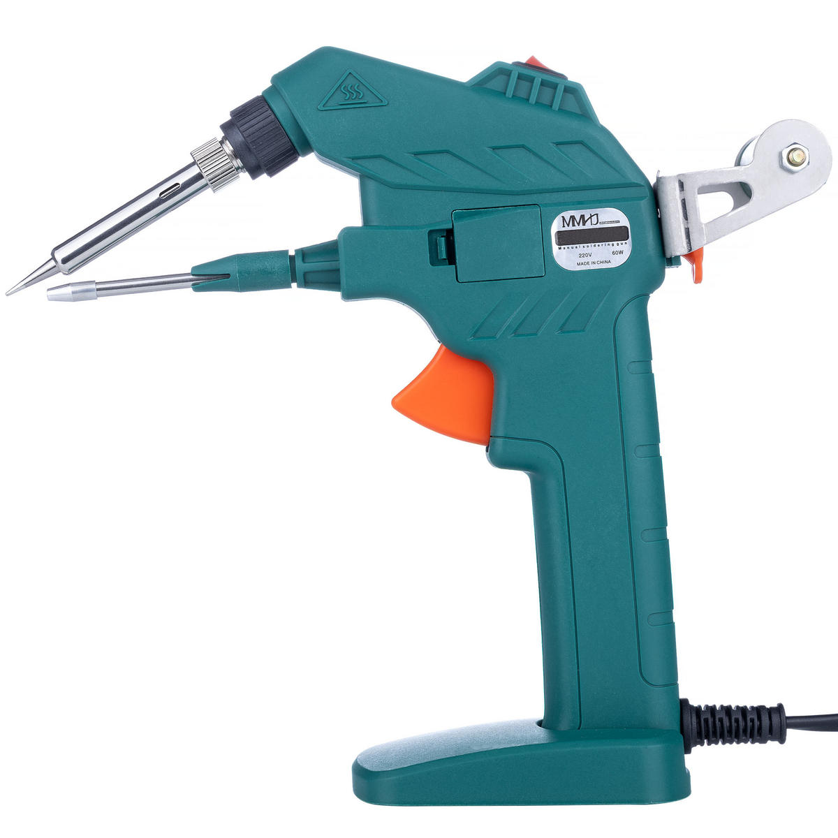 LÖTKOLBEN Transformator - 60 W, 450 °C, Lötzinnzufuhr, Standfuß, 0,8-1,2 mm, Aufheizzeit 30 s, wechselbare Heizeinheit - Multicolor, Kunststoff/Metall (22/21/3cm)