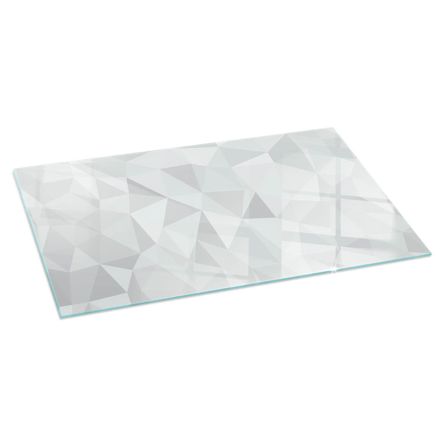 ArtPrintCave Glasplatte Grau 100x50x0.4 cm
