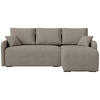 ECKSOFA Malen mit Schlaffunktion Braun Bouclé - Graubraun, Textil (215/141cm) - Bromarkt