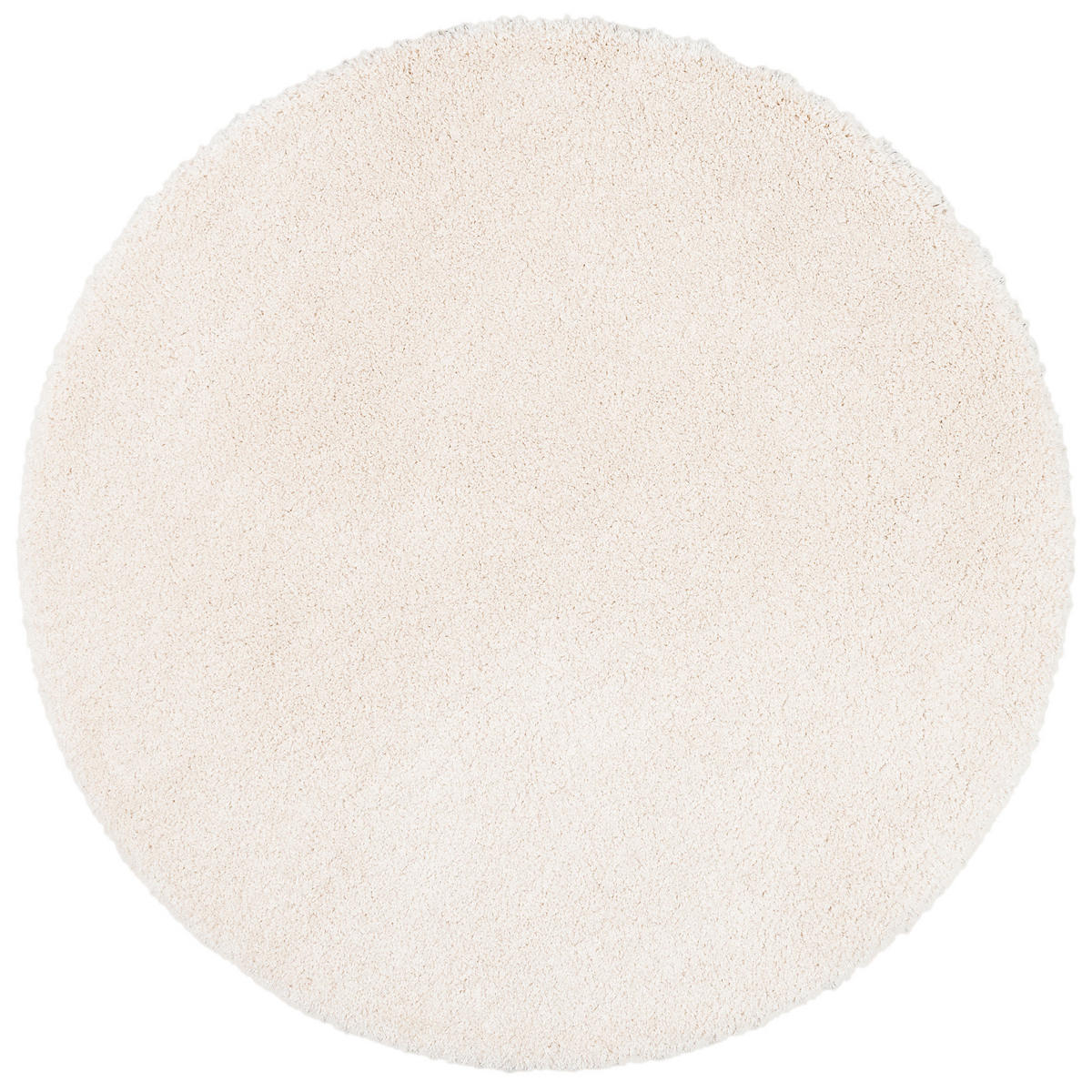 LUXUS HOCHFLOR SHAGGY TEPPICH DREAM RUND - Beige, Textil (100/100cm) - Snapstyle