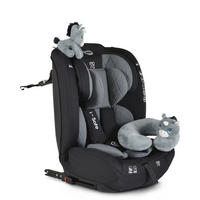 KINDERSITZ i-Size i-Safe grau (76-150cm) Isofix, Top Tether, 13-fach verstellbar - Grau, Kunststoff (45/60/46cm) - Moni