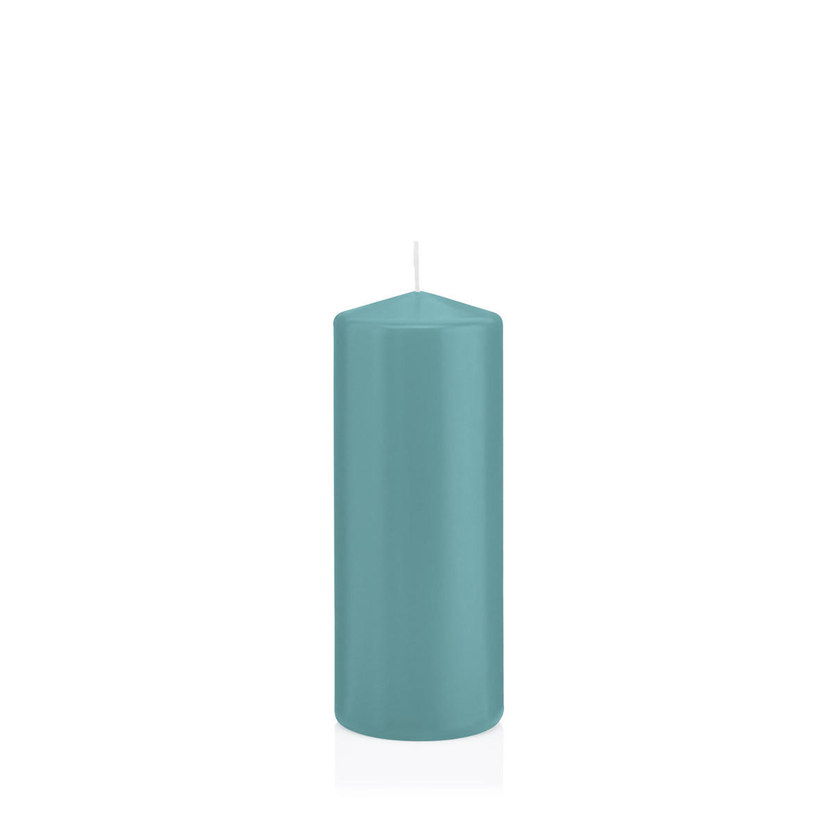STUMPENKERZEN Türkis Ø 58 x 150 mm, 16 Stück - Türkis, Paraffin (6/15cm) - Wiedemann Kerzen