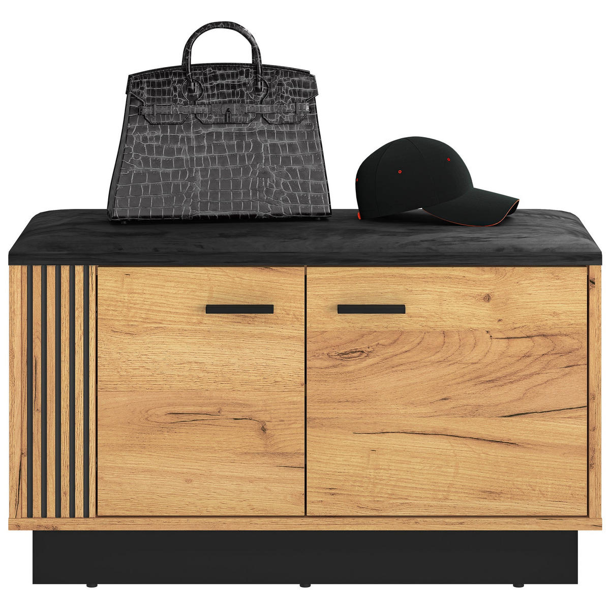 SCHUHSCHRANK Vasco Eiche 80 cm - Eichefarben, Holzwerkstoff (80/49/33.3cm) - Homebook