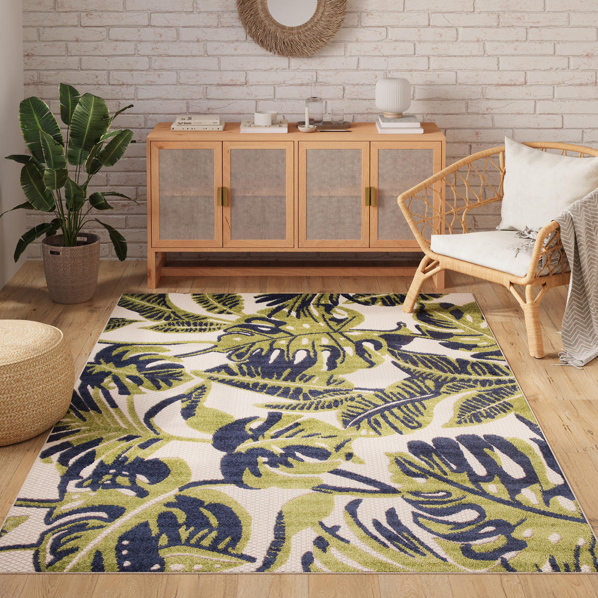 TEPPICH PATIO Creme 200/300 cm - Creme, Kunststoff (200/300cm) - Tapiso