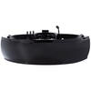 WHIRLPOOL-BADEWANNE mit LED 150x205x56 cm schwarz Senado - Schwarz, Kunststoff (150/56/205cm) - Beliani
