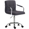 BÜROSTUHL Luca, Stoff Schwarz - Schwarz, Textil/Metall (52/88/44cm) - TPFLiving