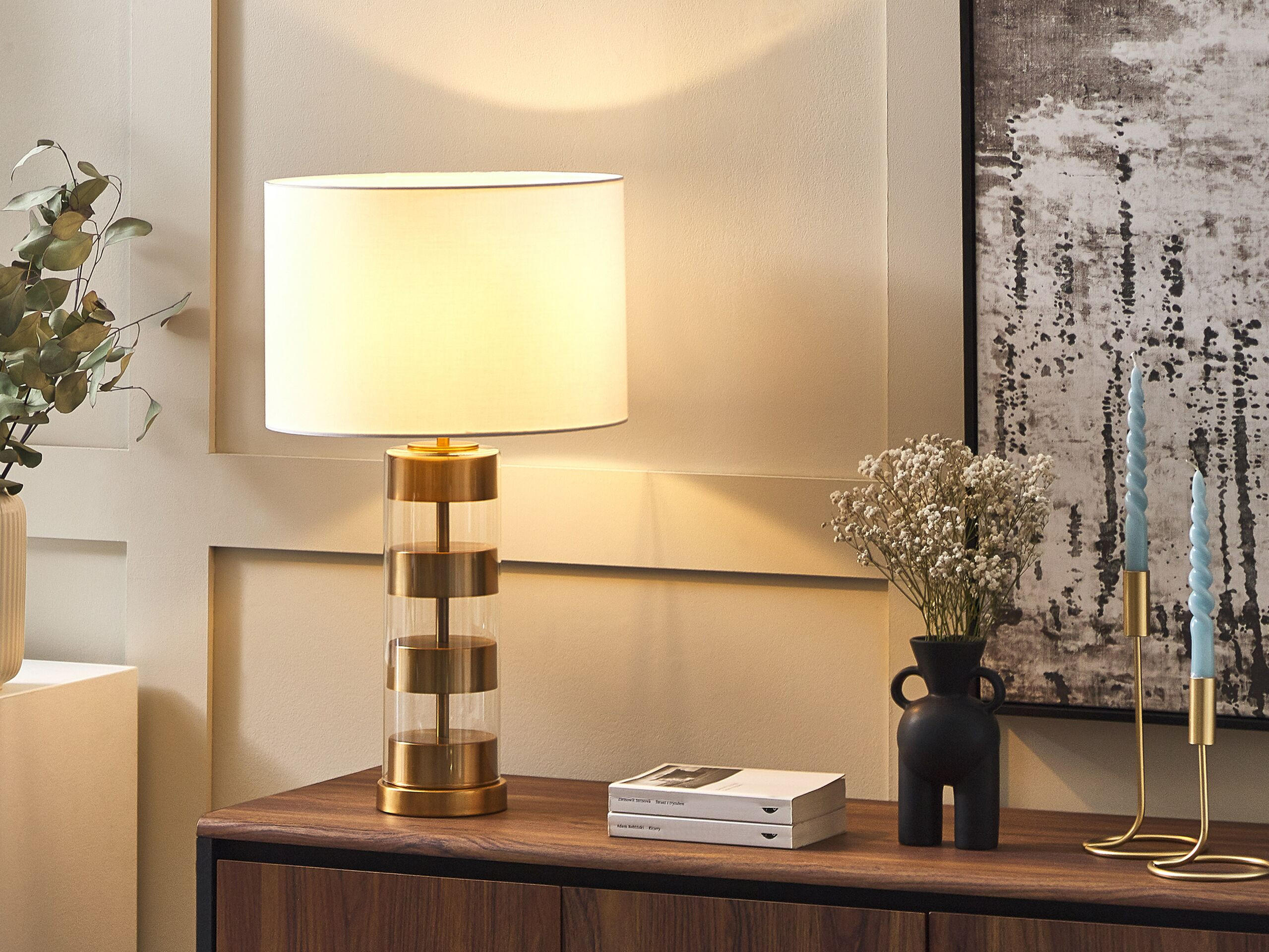 TISCHLAMPE Beatton 36/36/63 cm - Goldfarben, Metall (36/36/63cm) - Beliani