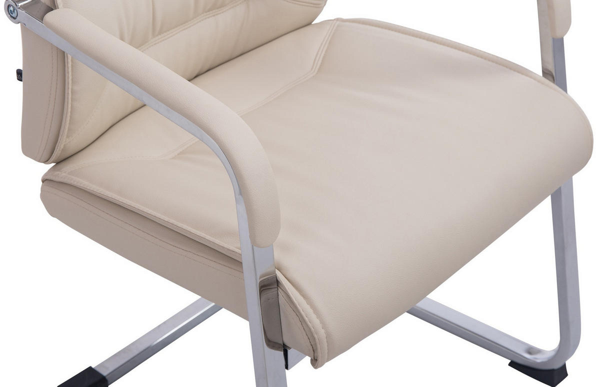 SCHWINGSTUHL Lederlook creme - Creme, Textil/Metall (58/102/65cm) - CLP