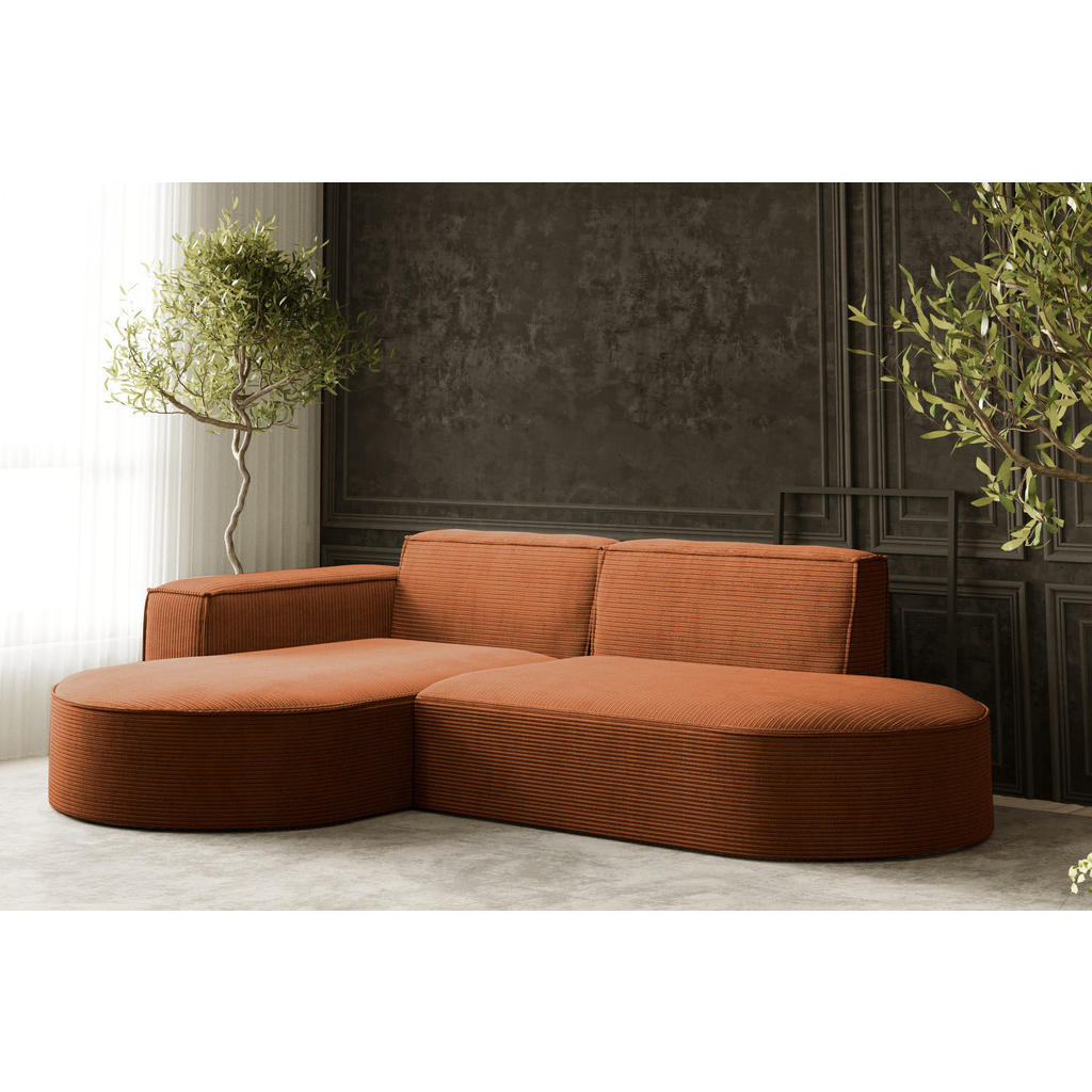 Thumbnail - Kaiser Möbel Ecksofa, Orange, Holzwerkstoff, 4-Sitzer, L-Form, 236x165 cm, Reach, Wohnzimmer, Sofas & Couches, Wohnlands...