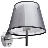 WANDLEUCHTE Columbia 16/16/28 cm - Grau, Metall (16/28/16cm) - Beliani